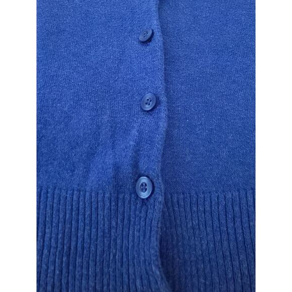 Tucker + Tate Girls 7/8 Cardigan Sweater Royal Blue 100% Cotton Lightweight - Picture 4 of 4